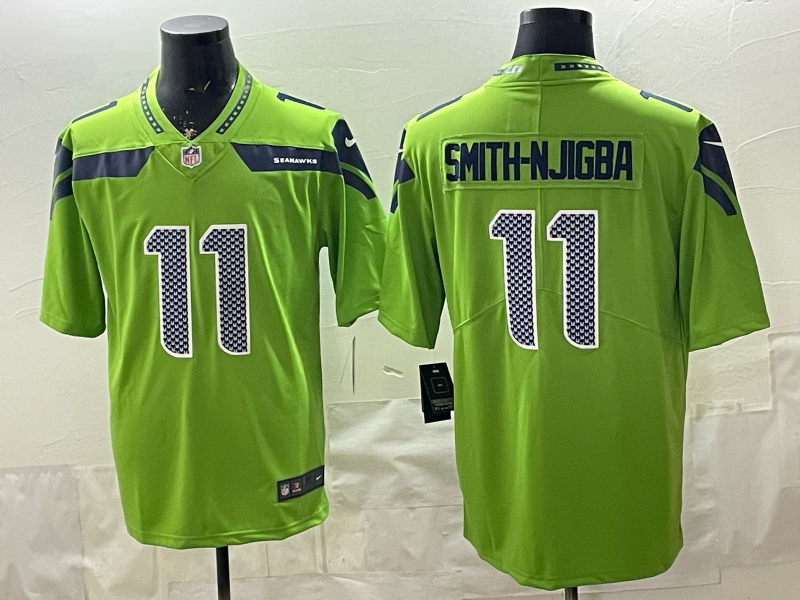 Men 2026 Seattle Seahawks #11 Smith Njigba green Nike Limited NFL Jersey 004